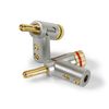 Dynavox Banana Plug Set 4 Pieces with Expansion Fixing Angled