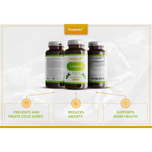 L-Lysine Capsules | Split Dose | 1000mg Serving | Easy Swallow Capsules | 60 Vegan Capsules | UK Made | No Binders, Fillers, Additives