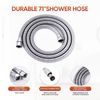 Dual Shower Head System w/ Handheld 5-Spray, 71” Hose & Valve Kit - Chrome