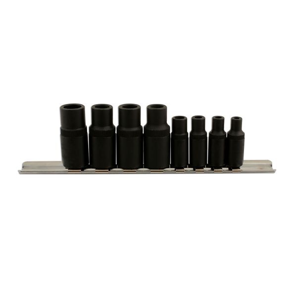 Laser 6058 Tap Socket Set 3/8"D, 1/4"D 8pc