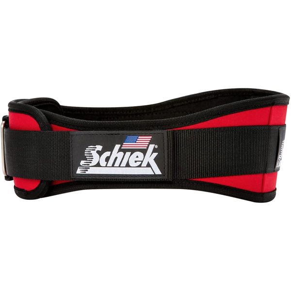 Schiek Sports Model 2004 Nylon 4 3/4" Weight Lifting Belt - XS - Red