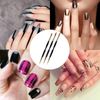 Olakin Nail Brush[3 Pcs], Double Ended Nail Art Brushes, Nail Art Painting Pen Brush Set, Nail Brush for Drawing Nail Art Design for Nail Art DIY Drawing