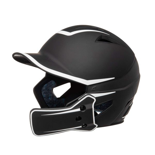 CHAMPRO mens Legend Plus HX Batting Helmet, Black, White, Medium US