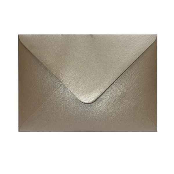 C6 Coloured Envelopes for A6 Greeting Cards Wedding Invitations & Crafts (114x162mm) Pack of 50 (Pearl Light Brown)