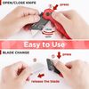 WORKPRO Folding Utility Knife Quick Change Box Cutter Razor Knife W/13PCS Blades