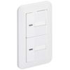 Panasonic WTP50512WP Cosmo Wide 21 Embedded Illuminated Double Switch B