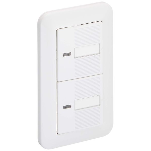 Panasonic WTP50512WP Cosmo Wide 21 Embedded Illuminated Double Switch B
