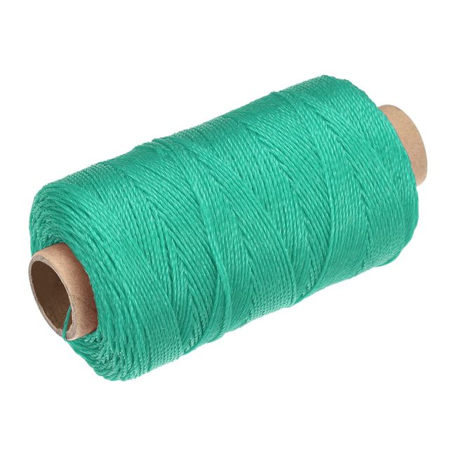 uxcell Twisted Nylon Rope Twisted Mason Line Nylon Twine for Netting Landscaping Home Improvement Green 100M 0.04 inch (1 mm) Diameter