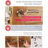 Excel Architectural 3600-PRV Arc Door Handles & Push Button Privacy Latch