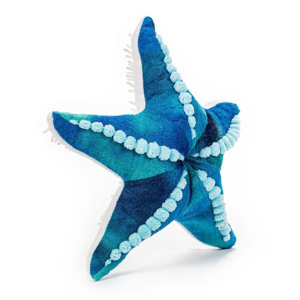 Wildlife Tree 11 Inch Blue Stuffed Starfish - Soft Plush Seastar Floppy Animal from The Animal Kingdom Collection, Educational Toy for Kids