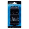 2.75" Black Self-Closing Door Hinges Set – 2 Regular, 1 Adjustable Hinge
