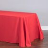 LinenTablecloth Polyester Tablecloth 90-Inch By 132-Inch, Red