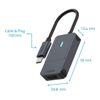 Rapoo UCA-1004 0,15 m USB Type-C HDMI Noir