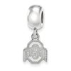 LogoArt Logo Art Sterling Silver Ohio State Buckeyes XS Dangle Bead Charm