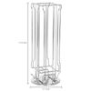 Silver Metal Vertuo Pod Carousel Coffee Capsule Stand Rack, Coffee Pod Stand