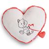 NICI Lovecat Heart Cushion 26x22cm