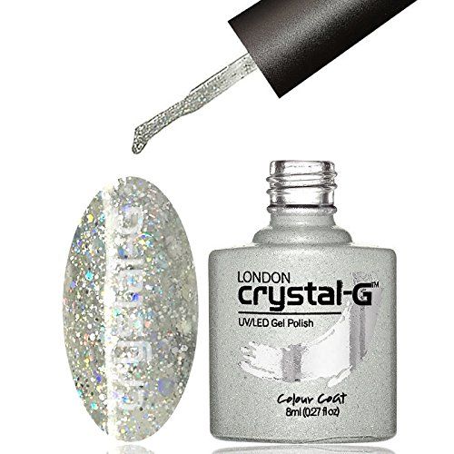 Crystal-G London - Diamond Glitter 'D' Range - UV LED Soak Off Gel Nail Polish Varnish - 8ml - ***REQUIRE UV/LED LAMP TO CURE DRY GEL POLISH*** (D18)