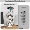 Gypie Newly Upgraded 5 Tiers Controller Holder with Marble Base, Controller Stand with Cable Organizer Controller Holder for All Switch Pro Controller, Black