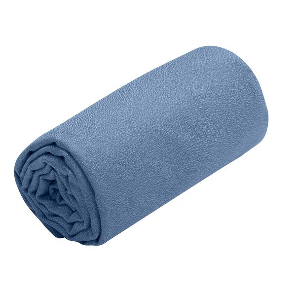 Sea to Summit - Airlite Microfibre Towel L - Bath Towel - Ultra Absorbent & Quick Dry - Ultra-Lightweight - Tiny Pack - For Travel & Backpacking - 60 x 120cm - Moonlight Blue - 67g