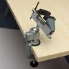 BENCH WIZARD Professional Swivel Vise with Clamp | 3" (7.6 cm) Tabletop Vise | Secure & Versatile | Durable Construction