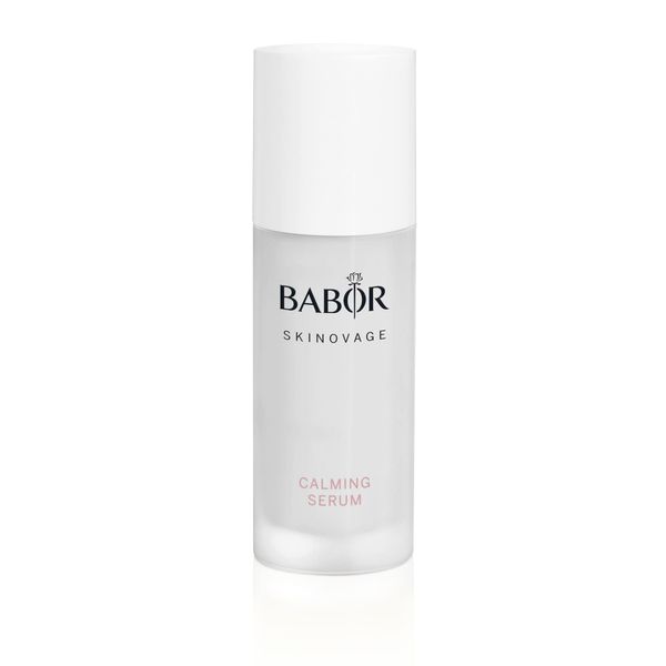 BABOR SKINOVAGE Calming Serum für empfindliche Haut, Beruhigendes Serum mit Mandelöl und Vitamin E, Ohne Farb- oder Duftstoffe, Vegane Formel, 30 ml