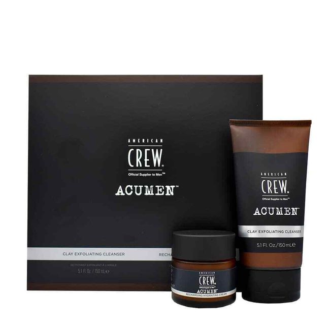 AMERICAN CREW DAILY CLAY EXFOLIATING CLEANSER & RECHARGING HYDRATING -SHIPPING