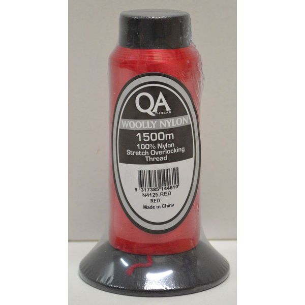 Hemline Threads Wool Yarn Nylon Thread 1500 Metres Red