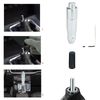 Lunsom Button Shift Knob Aluminum Shift Lever Metal Shift Knob for Auto Car (Silver)