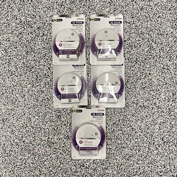 5 Pack - Kidde Smoke + Carbon Monoxide Alarm P3010K-CO Ideal for Kitchens