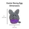 Midlee Easter Bunny Egg Dog Toys - Set of 3
