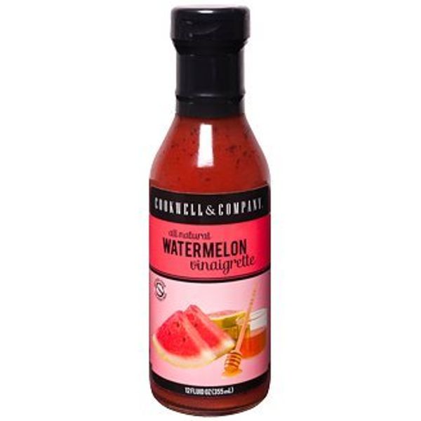 Cookwell & Company Vinaigrette Salad Dressing 12oz Bottle (Pack of 3) Choose Flavor Below (Watermelon)