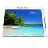Smooffly Tropical Paradise Sunshine Beach Coast Sea Palm Trees Mousepad,Custom Rectangular Mouse Pad