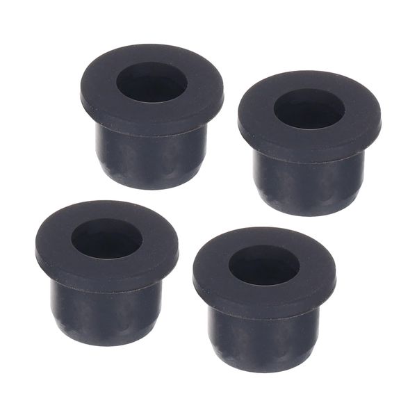 uxcell Rubber Grommets 18x9mm Seal Protection Cable Grommets Flexible Cable Pipe Black 4pcs