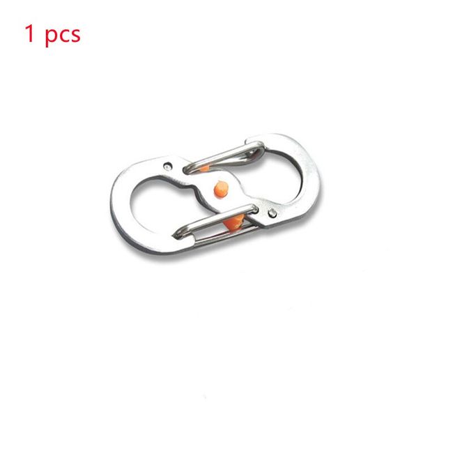 Stainless Steel Climbing Carabiner Key Chain Clip Hook Buckle