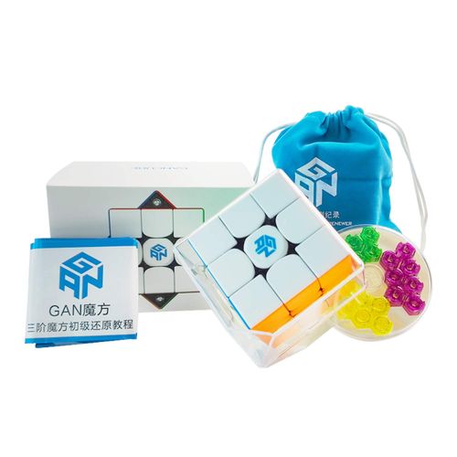 GAN 356M Magnetic Competition Cube 3x3 Stickerless Edition (Lite Ver. 2020, with Extra GES)