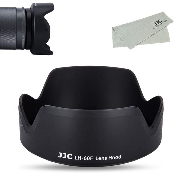 JJC EW-60F Reversible Lens Hood for Canon R7 / R10 + RF-S 18-150mm F3.5-6.3 IS STM & Canon EF-M 18-150mm F3.5-6.3 IS STM Lens Compatible Canon EW-60F Lens Hood