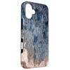 Inkwell Blue and Greige Abstract Artwork Case for iPhone 16 Plus