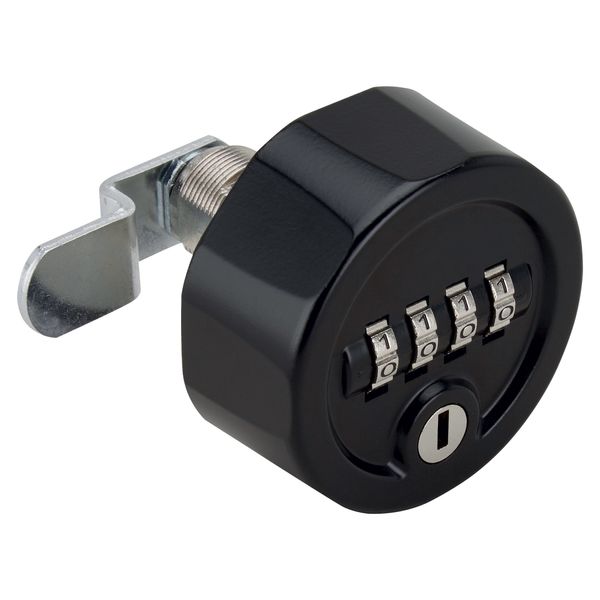 RONIS C4 Combination Cam Lock With Key Override - Black