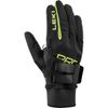 LEKI PRC Shark Gloves, Black/Neon Yellow, EU 9