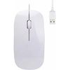 Slim Thin Optical USB Wired Mouse, Computer Mouse, 3 button mouse 1600 DPI, High-precision, Ergonomic Design, Silent, Wired Mouse Compatible with Windows PC, Laptop,Desktop,Notebook (Whitee)
