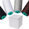 Sewing Thread Set #60 Lock Sewing Thread 3000Y Spools x 4 Pieces, Patchwork Thread, Quilting, Industrial Thread, Household Thread, For Normal Grounds, Generous, Large Capacity (Black, White, Gray,