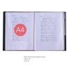 Music File Folder A4 Size Sheet Music Folder Paper Documents Music Themed 40 Pockets Storage Folder