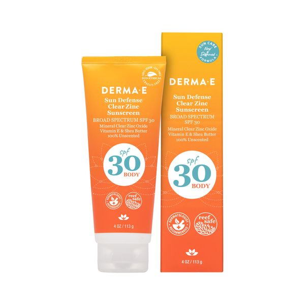 derma e antioxidant natural sunscreen spf 30 body lotion with vitamin c and green tea 4oz