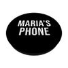 Maria's Phone Black White Name Maria PopSockets Swappable PopGrip