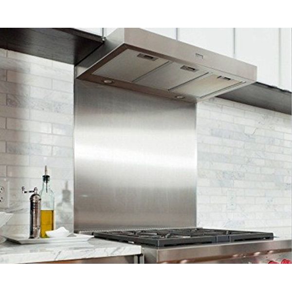 Customisable Size Splashback Satin Stainless Steel - Enter Your Custom Sizes