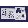 Teddy Bear Stencils - 2 Piece Set - 8 x 10 Inches