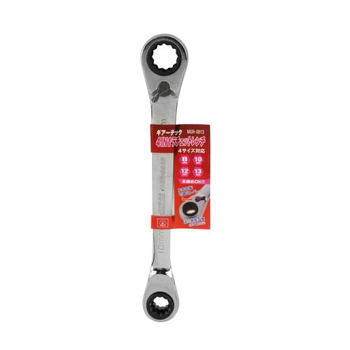SK11 MGR-0813 Gear Tech 4IN1 Ratchet Wrench 0.31, 0.39, 0.47, 0.55 inches (8, 10, 12, 13 mm)