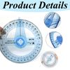 3 Pcs Protractor Circle Protractor 10cm Plastic Protractor Angle Measure Circle Protractor 360 Ruler Measuring Tool for Students Drafting Measuring