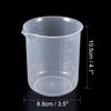 sourcingmap Measuring Cup 500ml PP Plastic Graduated Beaker Transparent for Lab Kitchen liquids 2pcs