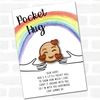 Fingerprint Designs Hearts Rainbow Personalised Gift Pocket Hug